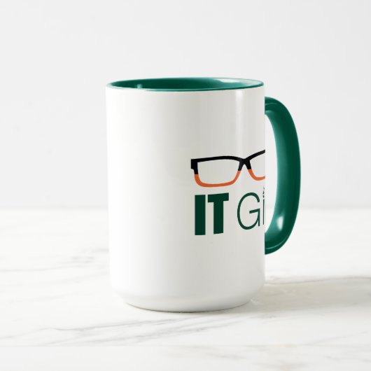 Pijl | Grafische weergave van IT-brillen Mok (Voorkant rechts)