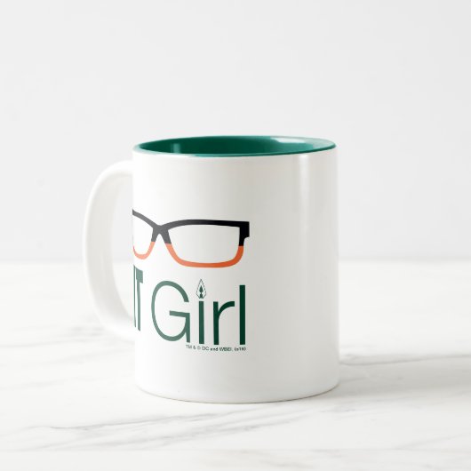 Pijl | Grafische weergave van IT-brillen Tweekleurige Koffiemok (Voorkant links)
