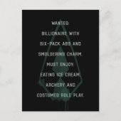 Pijl | Green Arrow Parody Wanted Post Briefkaart (Voorkant)