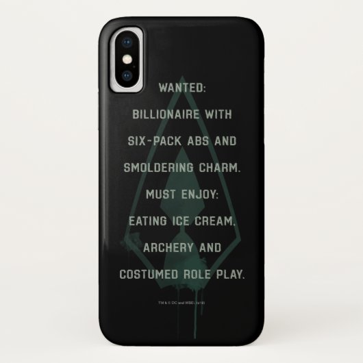 Pijl | Green Arrow Parody Wanted Post Case-Mate iPhone Case (Achterkant)