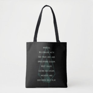 Pijl   Green Arrow Parody Wanted Post Tote Bag