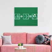 Pijl | Green Arrow-vergelijking Canvas Afdruk (Insitu (Woonkamer))