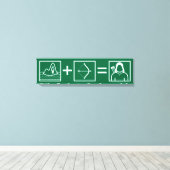 Pijl | Green Arrow-vergelijking Canvas Afdruk (Insitu (Houten vloer))