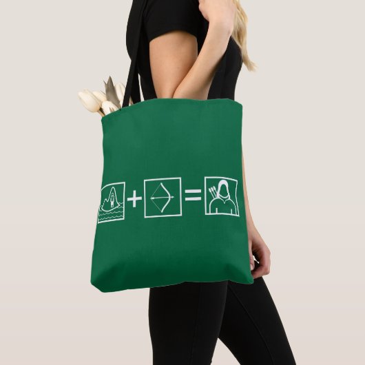 Pijl | Green Arrow-vergelijking Tote Bag (Dichtbij)