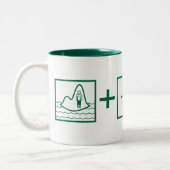 Pijl | Green Arrow-vergelijking Tweekleurige Koffiemok (Links)