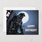 Pijl | Groene Pijl in Moonlight Briefkaart (Voorkant / Achterkant)