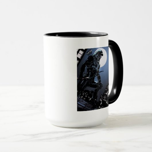 Pijl | Groene Pijl in Moonlight Mok (Voorkant rechts)