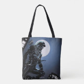 Pijl | Groene Pijl in Moonlight Tote Bag (Achterkant)