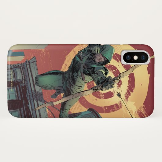 Pijl | Groene pijlschijven van daktop Case-Mate iPhone Case (Achterkant (horizontaal))