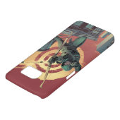 Pijl | Groene pijlschijven van daktop Case-Mate Samsung Galaxy Hoesje (Onderkant)