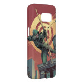 Pijl | Groene pijlschijven van daktop Case-Mate Samsung Galaxy Hoesje (Back/Rechts)