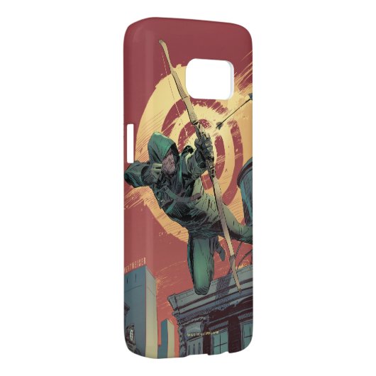 Pijl | Groene pijlschijven van daktop Case-Mate Samsung Galaxy Hoesje (Back/Rechts)