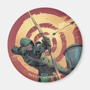 Pijl   Groene pijlschijven van daktop Magneet