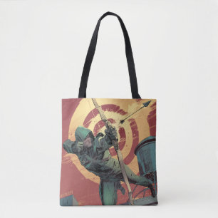 Pijl Groene pijlschijven van daktop Tote Bag