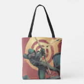 Pijl | Groene pijlschijven van daktop Tote Bag (Achterkant)