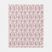 Pijl, Hart & Liefde Romantisch Design Fleece Deken (Voorkant)