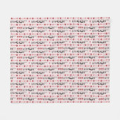 Pijl, Hart & Liefde Romantisch Design Fleece Deken (Voorkant (Horizontaal))
