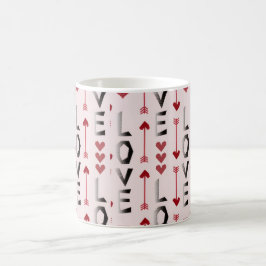 Pijl, Hart & Liefde Romantisch Design Koffiemok