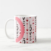 Pijl, Hart & Liefde Romantisch Design Koffiemok (Links)