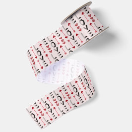 Pijl, Hart & Liefde Romantisch Design Satijnen Lint