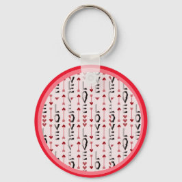 Pijl, Hart & Liefde Romantisch Design Sleutelhanger
