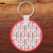 Pijl, Hart & Liefde Romantisch Design Sleutelhanger (Voorkant)