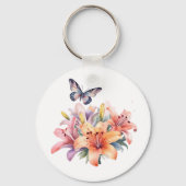 Pijl, Hart & Liefde Romantisch Design Sleutelhanger (Achterkant)