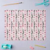 Pijl, Hart & Liefde Romantisch Design Tissuepapier (Craft)