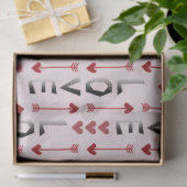 Pijl, Hart & Liefde Romantisch Design Tissuepapier (Geschenk)