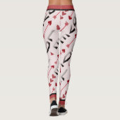Pijl, Hart & Liefde Romantisch ontwerp Leggings (Achterkant)
