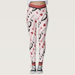Pijl, Hart & Liefde Romantisch ontwerp Leggings