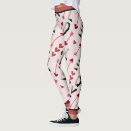 Pijl, Hart & Liefde Romantisch ontwerp Leggings