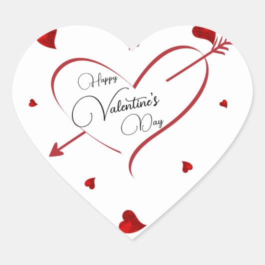 Pijl Hart Sticker (Voorkant)