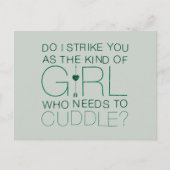 Pijl | Het soort meisje dat moet kussen? Briefkaart (Voorkant)