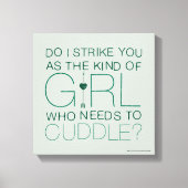 Pijl | Het soort meisje dat moet kussen? Canvas Afdruk (Voorkant)