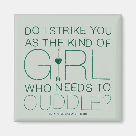 Pijl | Het soort meisje dat moet kussen? Magneet (Voorkant)