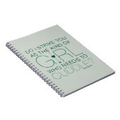 Pijl | Het soort meisje dat moet kussen? Notitieboek (Rechterzijde)