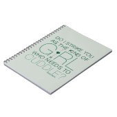 Pijl | Het soort meisje dat moet kussen? Notitieboek (Linkerzijde)