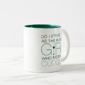 Pijl | Het soort meisje dat moet kussen? Tweekleurige Koffiemok (Voorkant rechts)