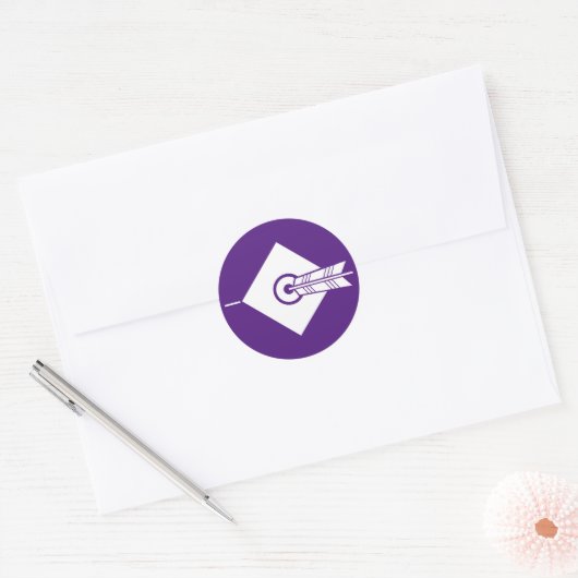 Pijl-hit doel Stickers & Labels (Envelop)