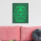 Pijl | Illustratie Emerald Archer Canvas Afdruk (Insitu (Woonkamer))