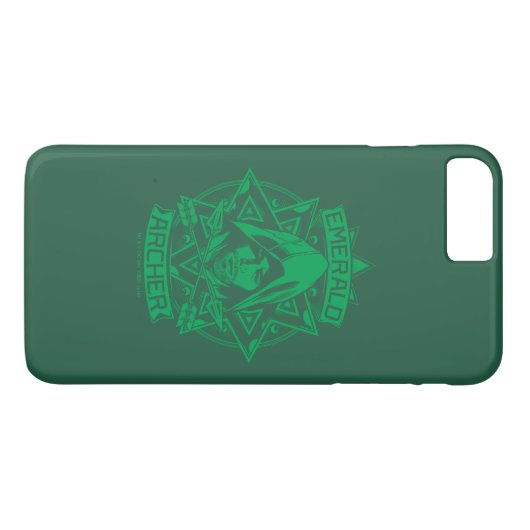 Pijl | Illustratie Emerald Archer Case-Mate iPhone Case (Achterkant (Horizontaal))