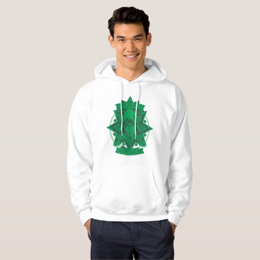 Pijl | Illustratie Emerald Archer Hoodie (Voorkant volledig)