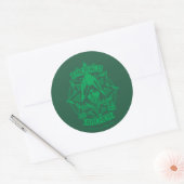 Pijl | Illustratie Emerald Archer Ronde Sticker (Envelop)