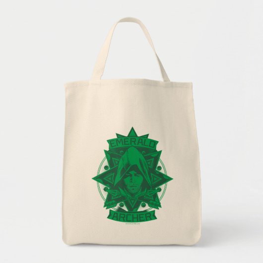 Pijl | Illustratie Emerald Archer Tote Bag (Voorkant)