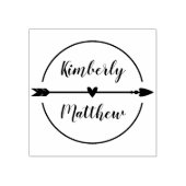 Pijl-kalligrafie Rubberstempel (Afrduk)