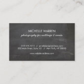 Pijl-kartonnen heupmonogram cirkel visitekaartje (Achterkant)