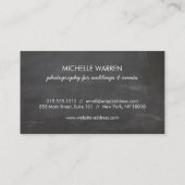 Pijl-kartonnen heupmonogram cirkel visitekaartje (Achterkant)