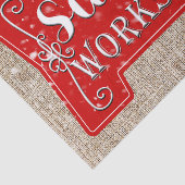 Pijl-kerstfeestdag voor kerstmis in Santa's Tissuepapier (Detail)