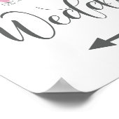 Pijl-links borden poster (Hoek)